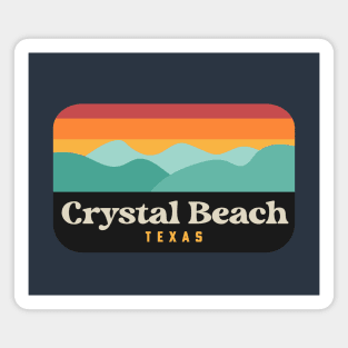 Crystal Beach Texas Bolivar Peninsula Fishing Magnet